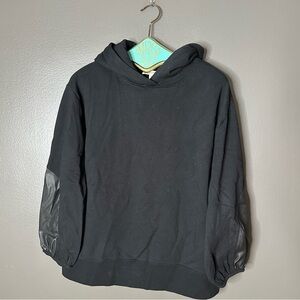 Dorothee Schumacher Hoodie with Leather Accents